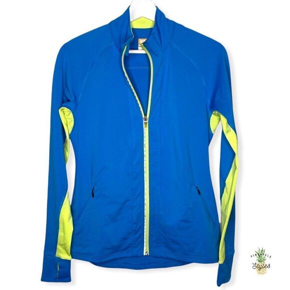 Lucy Jackets & Blazers - LUCY Blue Yellow Athletic Jacket 